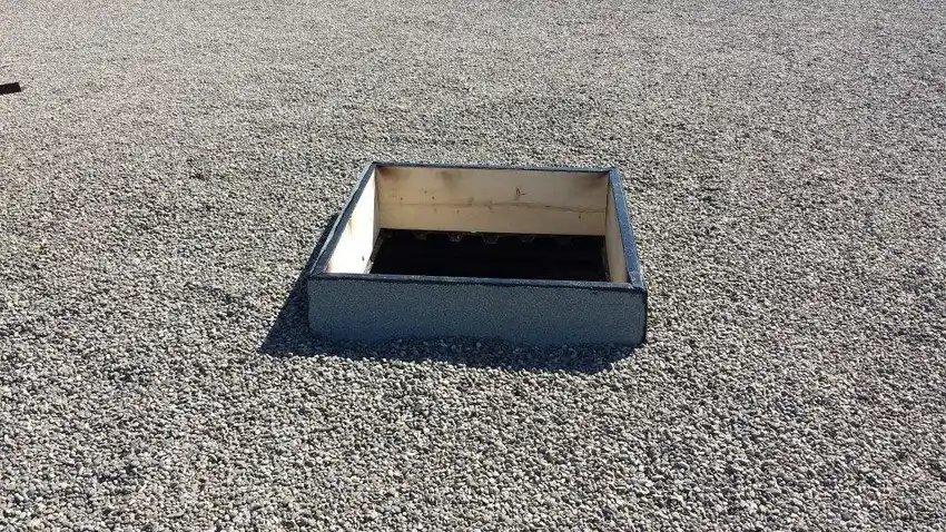 2-Ply Modified curb installation during a roof repair