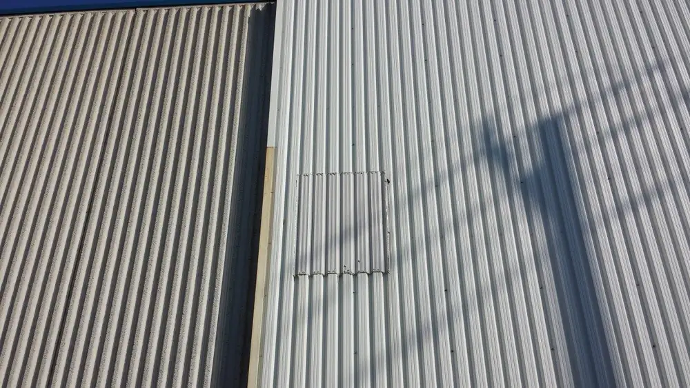 Metal roof and metal wall repair by Sinclair Industrial Roofing
